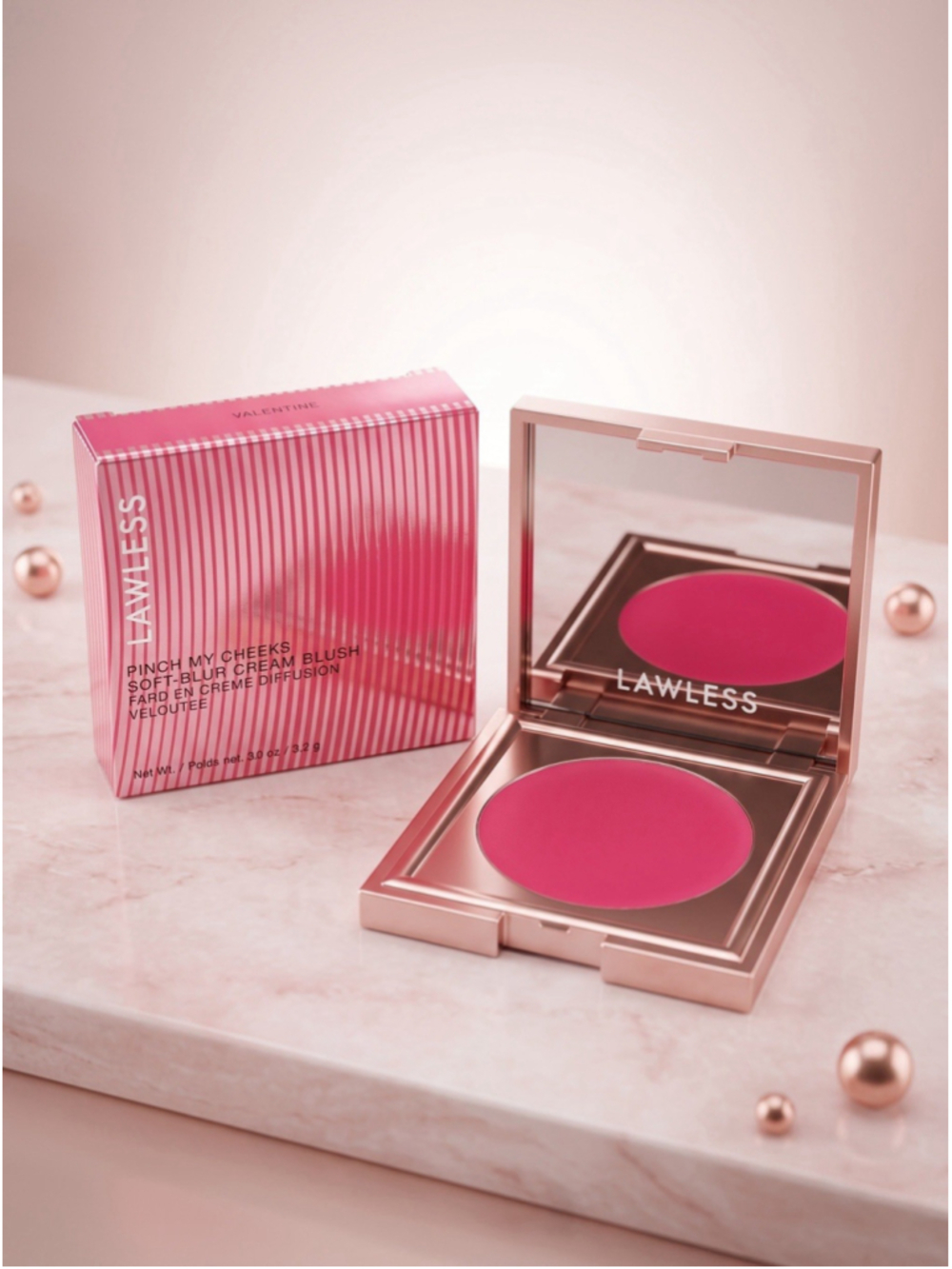 Lawless Pinch My Cheeks Cream Blush Valentine 5.2g .18 oz NIB